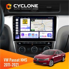 Штатна магнітола Volkswagen Passat NMS 2011-2021 Cyclone 4x64, DSP, 2k