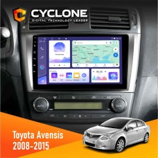 Штатна магнітола Toyota Avensis 2008-2015 Cyclone 4x64, DSP