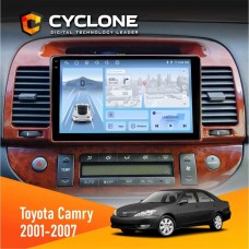 Штатна магнітола Toyota Camry 30 2001-2007 Wood Cyclone 4x64, DSP, 4G, 2k