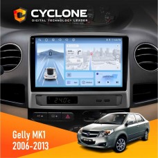 Штатна магнітола Gelly MK1 2006-2013 Cyclone 4x64, DSP, 4G, 2k