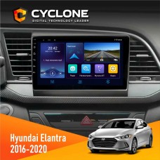 Штатна магнітола Hyundai Elantra 2016-2020 CAN Cyclone 4x64, DSP, DVR