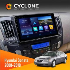 Штатна магнітола Hyundai Sonata 2008-2010 Climate Cyclone 4x64, DSP, DVR