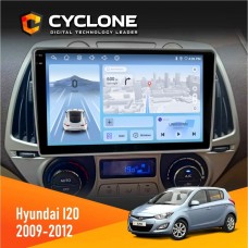 Штатна магнітола Hyundai I20 2009-2012 Climate Cyclone 4x64, DSP, 4G, 2k