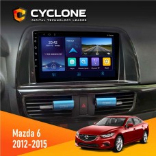 Штатна магнітола Mazda 6 2012-2015 Cyclone 4x64, DSP, DVR