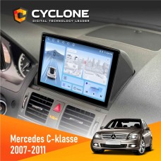 Штатна магнітола Mercedes-Benz C-klasse (W204) 2007-2011 Cyclone 4x64, DSP, 4G, 2k