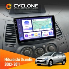Штатна магнітола Mitsubishi Grandis 2003-2011 Cyclone 4x64, DSP