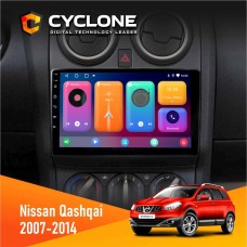 Штатна магнітола Nissan Qashqai 2007-2014 Cyclone 2x32