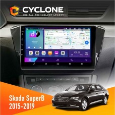 Штатна магнітола Skoda SuperB 2015-2019 Cyclone 2x32, 4G, 2k