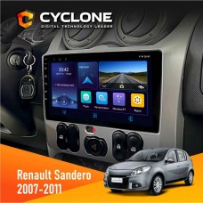 Штатна магнітола Renault Sandero 2007-2011 Cyclone 4x64, DSP, DVR