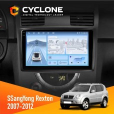 Штатна магнітола SsangYong Rexton 2007-2012 Cyclone 4x64, DSP, 4G, 2k