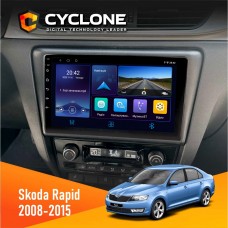 Штатна магнітола Skoda Rapid 2013-2018 Cyclone 4x64, DSP, DVR