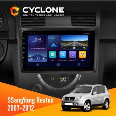 Штатна магнітола SsangYong Rexton 2007-2012 Cyclone 4x64, DSP, DVR