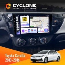 Штатна магнітола Toyota Corolla 2013-2016 Cyclone 4x64, DSP, 2k
