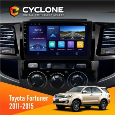 Штатна магнітола Toyota Fortuner, Hilux 2011-2015 Cyclone 4x64, DSP, DVR