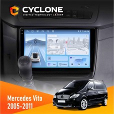 Штатна магнітола Mercedes-Benz Vito 2006-2014 Cyclone 4x64, 4G, DSP, 2k