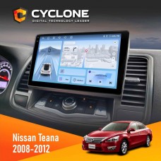 Штатна магнітола Nissan Teana 2008-2012 Cyclone 4x64, 4G, DSP, 2k