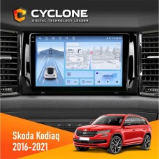 Штатна магнітола Skoda Kodiaq 2016-2021 Cyclone 4x64, 4G, DSP, 2k