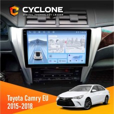 Штатна магнітола Toyota Camry 2015-2018 Cyclone 4x64, 4G, DSP, 2k