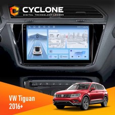 Штатна магнітола Volkswagen Tiguan 2016+ Cyclone 4x64, 4G, DSP, 2k