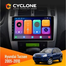 Штатна магнітола Hyundai Tucson 2005-2010 Black Cyclone C10-001 2x32