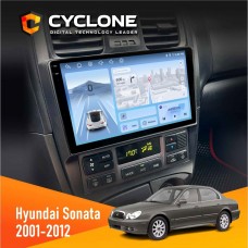 Штатна магнітола Hyundai Sonata (EF) 2001-2012 Cyclone 4x64, DSP, 4G, 2k