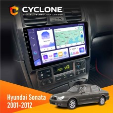 Штатна магнітола Hyundai Sonata (EF) 2001-2012 Cyclone 4x64, DSP