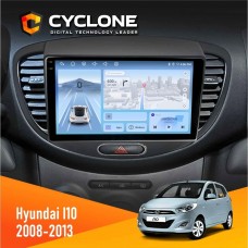 Штатна магнітола Hyundai I10 2008-2013 Cyclone 4x64, DSP, 4G, 2k