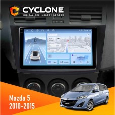 Штатна магнітола Mazda 5 (Premacy) 2010-2015 Cyclone 4x64, DSP, 4G, 2k