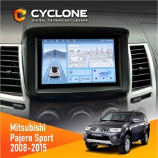 Штатна магнітола Mitsubishi Pajero Sport 2008-2015 Cyclone 4x64, DSP, 4G, 2k
