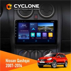 Штатна магнітола Nissan Qashqai 2007-2014 Cyclone 4x64, DSP, DVR