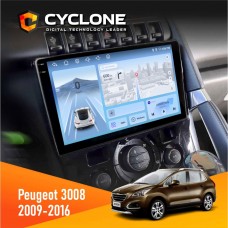 Штатна магнітола Peugeot (3008) 2009-2016 Cyclone 4x64, DSP, 4G, 2k
