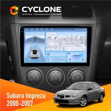 Штатна магнітола Subaru Impreza 2000-2007 Cyclone 4x64, DSP, 4G, 2k