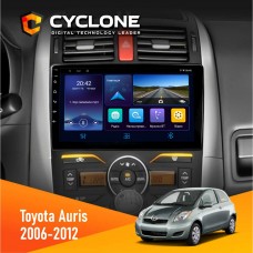 Штатна магнітола Toyota Auris 2006-2012 Cyclone 4x64, DSP, DVR
