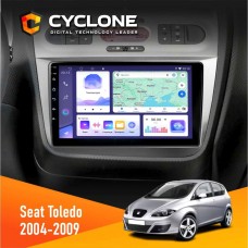 Штатна магнітола Seat Toledo 2004-2009 Cyclone 4x64, DSP