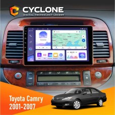 Штатна магнітола Toyota Camry 30 2001-2007 (9") Wood Cyclone 4x64, DSP