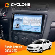 Штатна магнітола Skoda Octavia A5 2008-2013 Black Cyclone 4x64, 4G, DSP, 2k