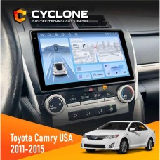 Штатна магнітола Toyota Camry 2015-2018 USA Cyclone 4x64, 4G, DSP, 2k