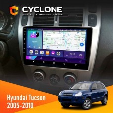 Штатна магнітола Hyundai Tucson 2005-2010 Black Cyclone C10-002 2x32, 4G, 2k