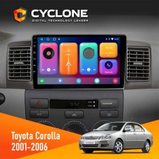 Штатна магнітола Toyota Corolla 2001-2006 Cyclone C9 CPL 2x32