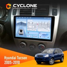Штатна магнітола Hyundai Tucson 2005-2010 Black Cyclone C10-012 4x64 DSP 4G
