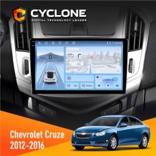 Штатна магнітола Chevrolet Cruze 2012-2016 Cyclone 4x64, DSP, 4G, 2k
