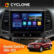 Штатна магнітола Hyundai Santa Fe 2006-2012 Cyclone 4x64, DSP, DVR
