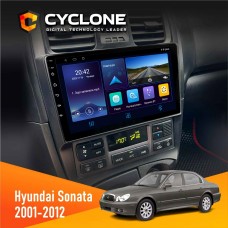 Штатна магнітола Hyundai Sonata (EF) 2001-2012 Cyclone 4x64, DSP, DVR