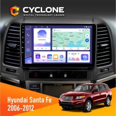 Штатна магнітола Hyundai Santa Fe 2006-2012 Cyclone 4x64, DSP