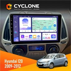 Штатна магнітола Hyundai I20 2009-2012 Climate Cyclone 4x64, DSP