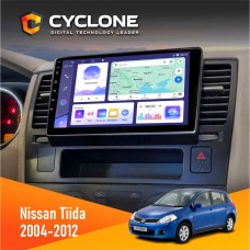 Штатна магнітола Nissan Tiida 2004-2012 Cyclone 4x64, DSP, 4G, 2k