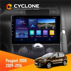Штатна магнітола Peugeot (3008) 2009-2016 Cyclone 4x64, DSP, DVR