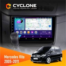 Штатна магнітола Mercedes-Benz Vito 2006-2014 Cyclone 2x32, 4G, 2k