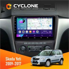 Штатна магнітола Skoda Yeti 2009-2017 Cyclone 2x32, 4G, 2k
