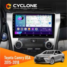 Штатна магнітола Toyota Camry 2015-2018 USA Cyclone 2x32, 4G, 2k